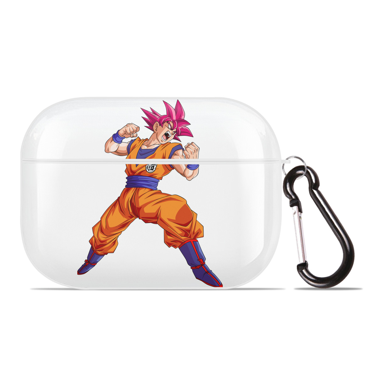 （画像用） ドラゴンボール 孫悟空（そん ごくう）Son Goku カカロット DRAGON BALL Kakarotto 【AirPods Pro用】ハードシェル保護ケース 耐衝撃・防指紋・カラビナ付き商品仕様