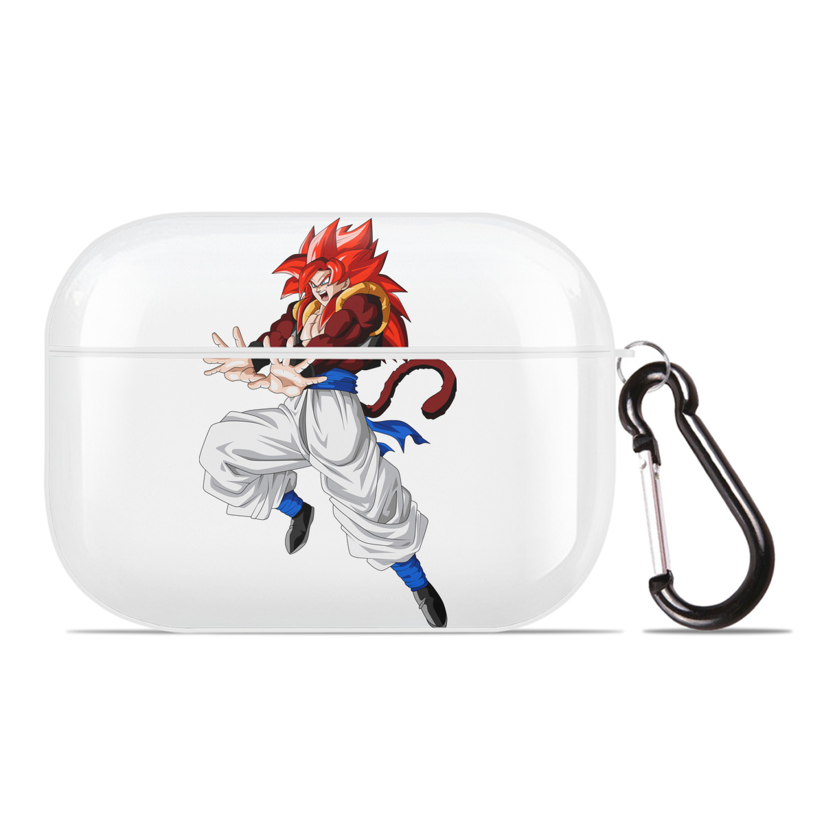 （画像用） ドラゴンボール 孫悟空（そん ごくう）Son Goku カカロット DRAGON BALL Kakarotto 【AirPods Pro用】ハードシェル保護ケース 耐衝撃・防指紋・カラビナ付き商品仕様