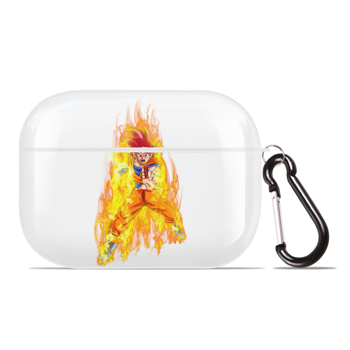（画像用） ドラゴンボール 孫悟空（そん ごくう）Son Goku カカロット DRAGON BALL Kakarotto 【AirPods Pro用】ハードシェル保護ケース 耐衝撃・防指紋・カラビナ付き商品仕様