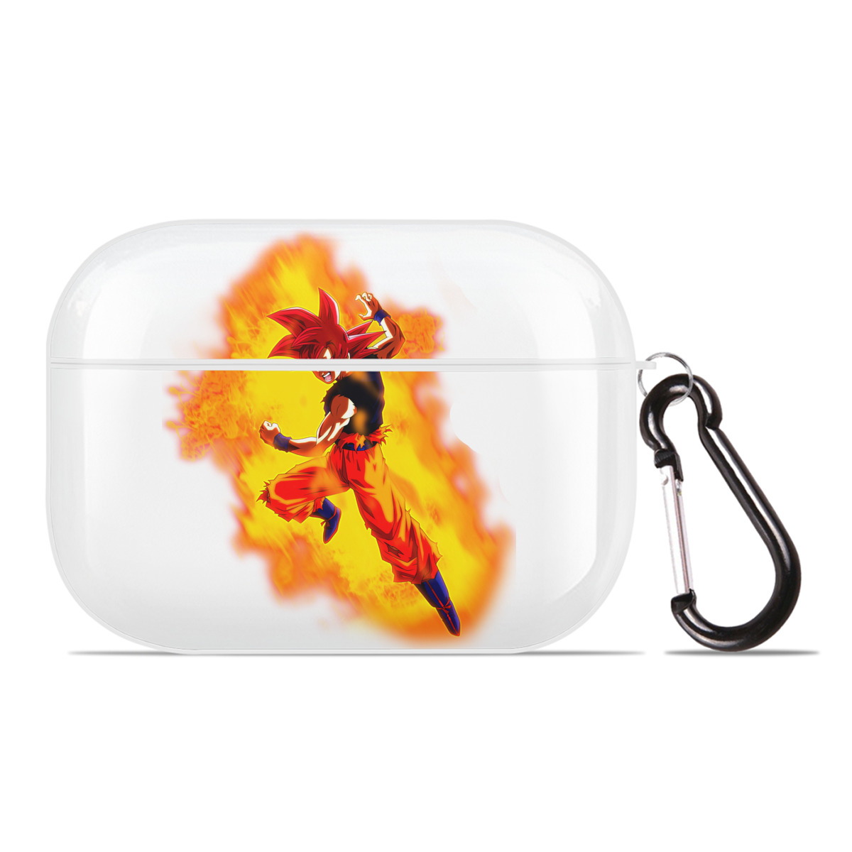 （画像用） ドラゴンボール 孫悟空（そん ごくう）Son Goku カカロット DRAGON BALL Kakarotto 【AirPods Pro用】ハードシェル保護ケース 耐衝撃・防指紋・カラビナ付き商品仕様