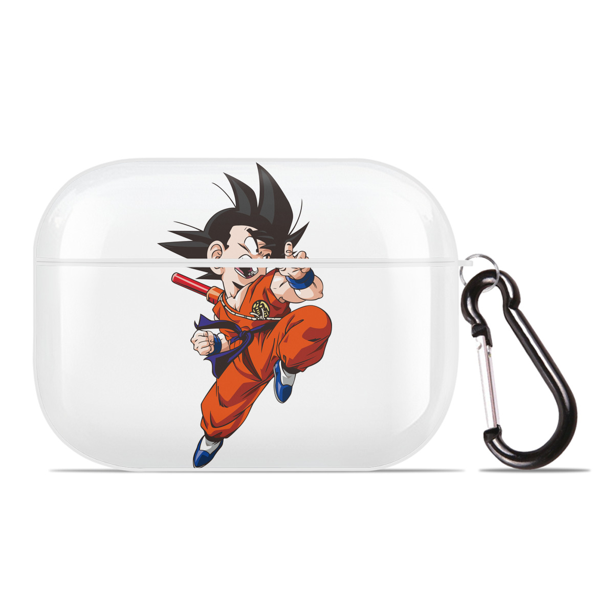 （画像用） ドラゴンボール 孫悟空（そん ごくう）Son Goku カカロット DRAGON BALL Kakarotto 【AirPods Pro用】ハードシェル保護ケース 耐衝撃・防指紋・カラビナ付き商品仕様