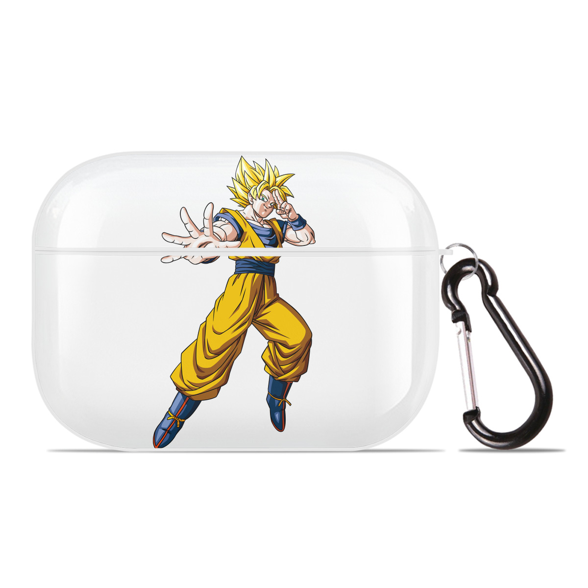 （画像用） ドラゴンボール 孫悟空（そん ごくう）Son Goku カカロット DRAGON BALL Kakarotto 【AirPods Pro用】ハードシェル保護ケース 耐衝撃・防指紋・カラビナ付き商品仕様