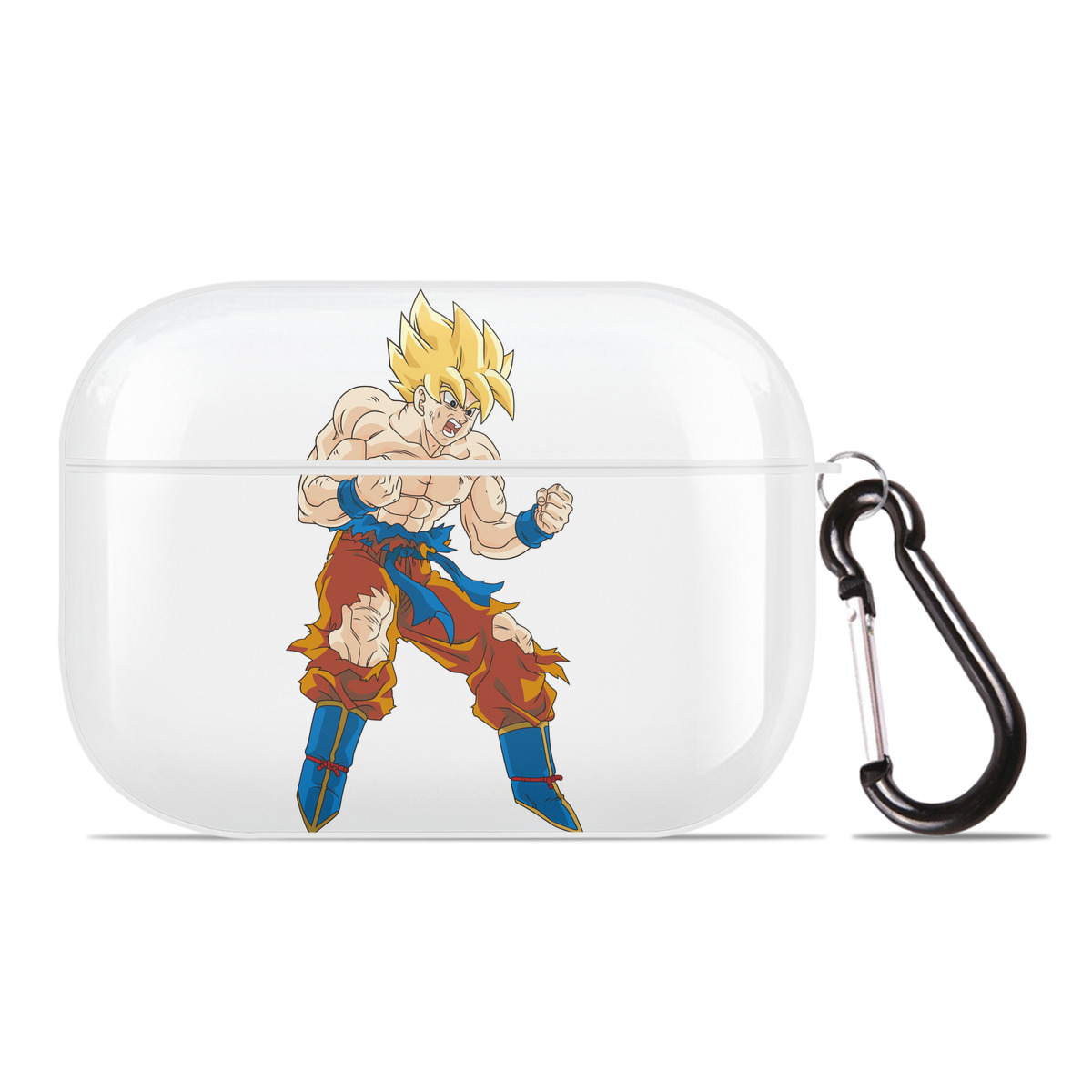 （画像用） ドラゴンボール 孫悟空（そん ごくう）Son Goku カカロット DRAGON BALL Kakarotto 【AirPods Pro用】ハードシェル保護ケース 耐衝撃・防指紋・カラビナ付き商品仕様