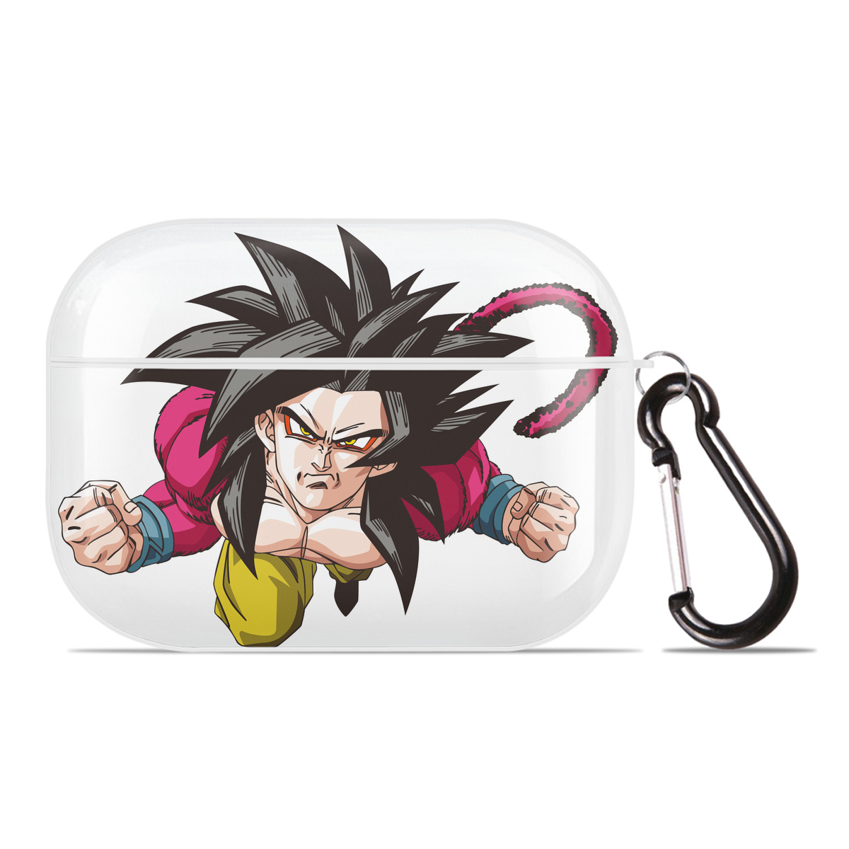 （画像用） ドラゴンボール 孫悟空（そん ごくう）Son Goku カカロット DRAGON BALL Kakarotto 【AirPods Pro用】ハードシェル保護ケース 耐衝撃・防指紋・カラビナ付き商品仕様
