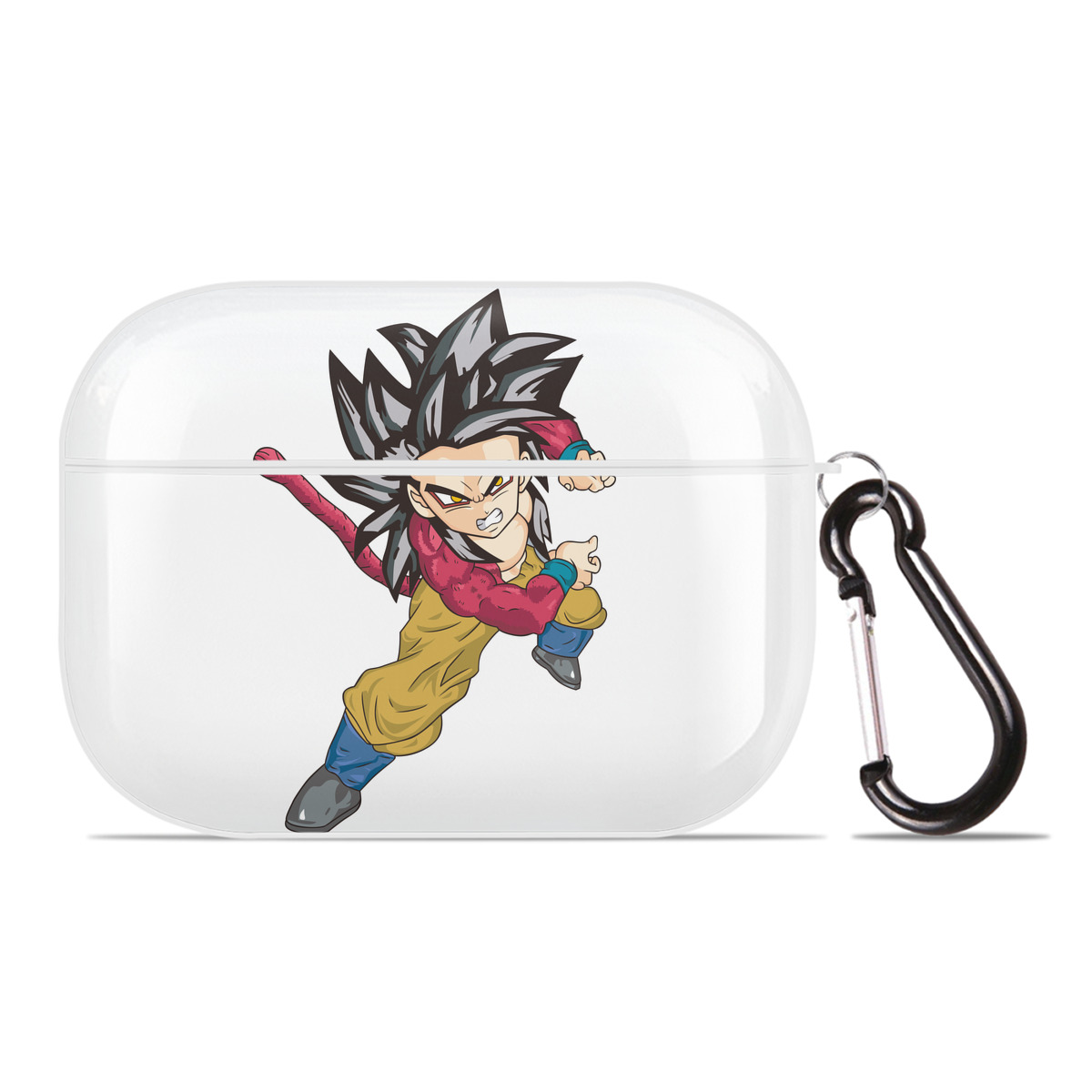 （画像用） ドラゴンボール 孫悟空（そん ごくう）Son Goku カカロット DRAGON BALL Kakarotto 【AirPods Pro用】ハードシェル保護ケース 耐衝撃・防指紋・カラビナ付き商品仕様