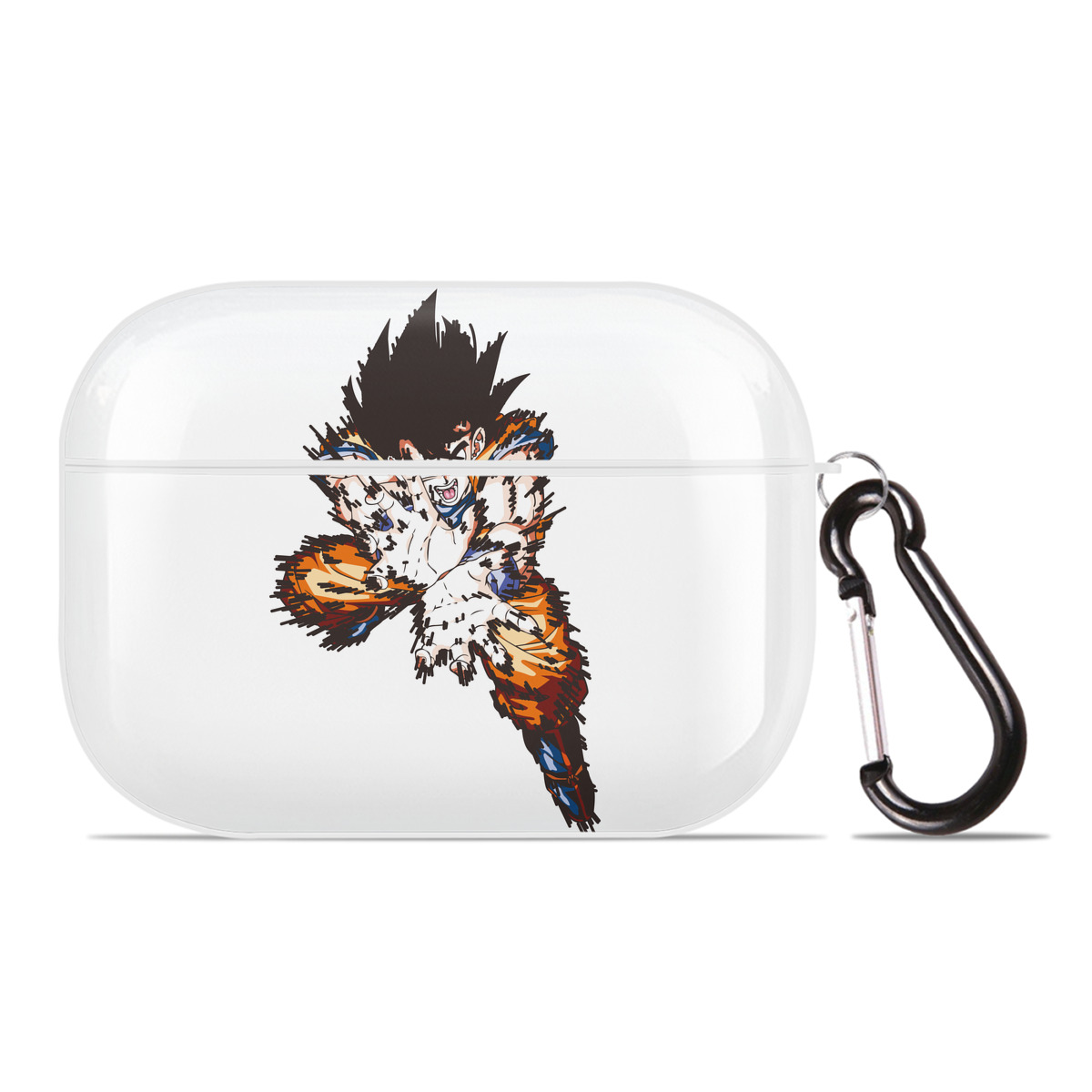 （画像用） ドラゴンボール 孫悟空（そん ごくう）Son Goku カカロット DRAGON BALL Kakarotto 【AirPods Pro用】ハードシェル保護ケース 耐衝撃・防指紋・カラビナ付き商品仕様
