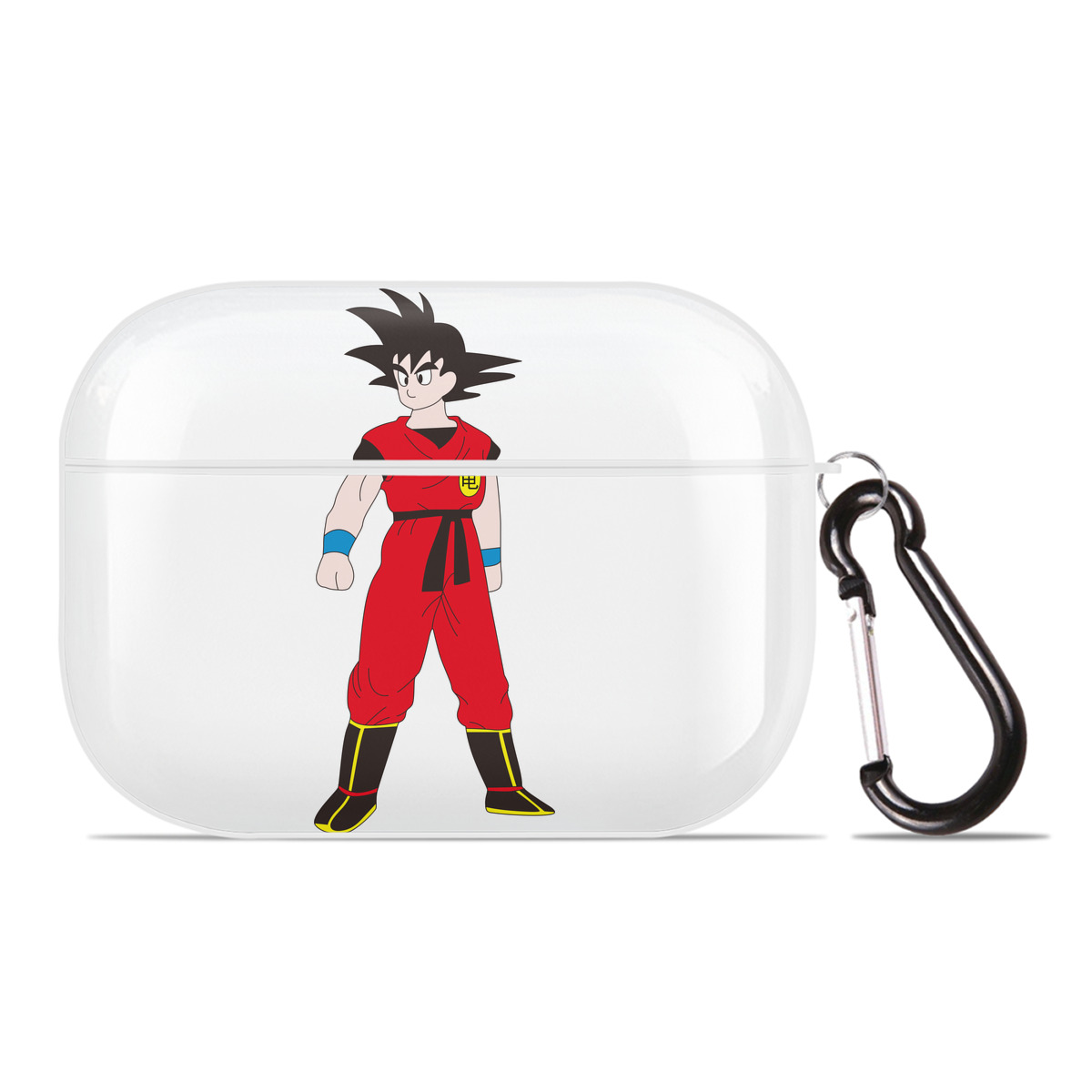 （画像用） ドラゴンボール 孫悟空（そん ごくう）Son Goku カカロット DRAGON BALL Kakarotto 【AirPods Pro用】ハードシェル保護ケース 耐衝撃・防指紋・カラビナ付き商品仕様