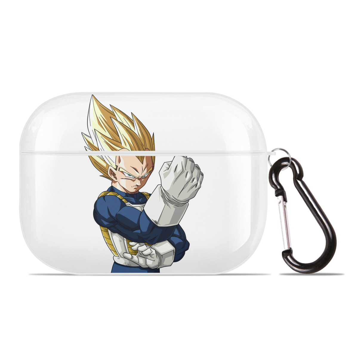 （画像用） ドラゴンボール ベジータ四世（Bejīta Yonsei）DRAGON BALL Vegeta IV 【AirPods Pro用】ハードシェル保護ケース 耐衝撃・防指紋・カラビナ付き商品仕様