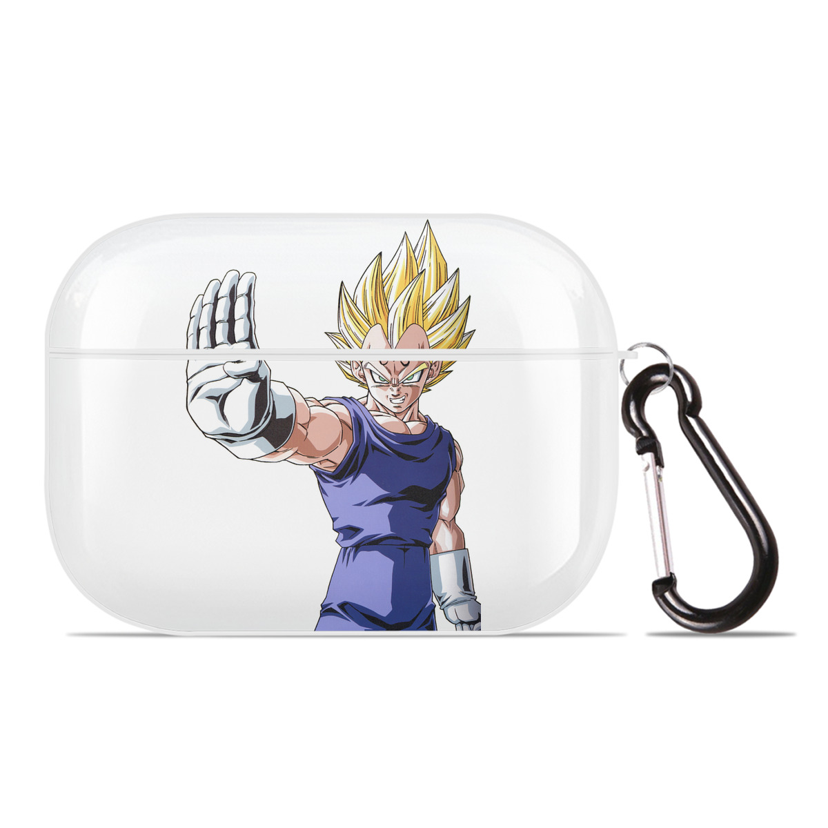 （画像用） ドラゴンボール ベジータ四世（Bejīta Yonsei）DRAGON BALL Vegeta IV 【AirPods Pro用】ハードシェル保護ケース 耐衝撃・防指紋・カラビナ付き商品仕様