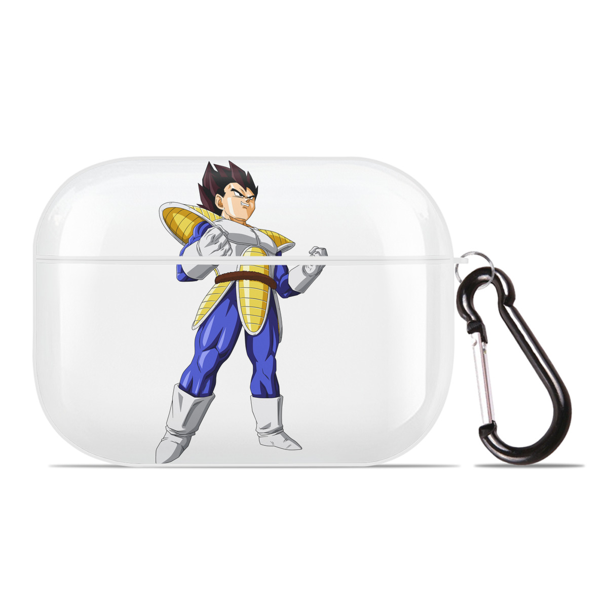 （画像用） ドラゴンボール ベジータ四世（Bejīta Yonsei）DRAGON BALL Vegeta IV 【AirPods Pro用】ハードシェル保護ケース 耐衝撃・防指紋・カラビナ付き商品仕様