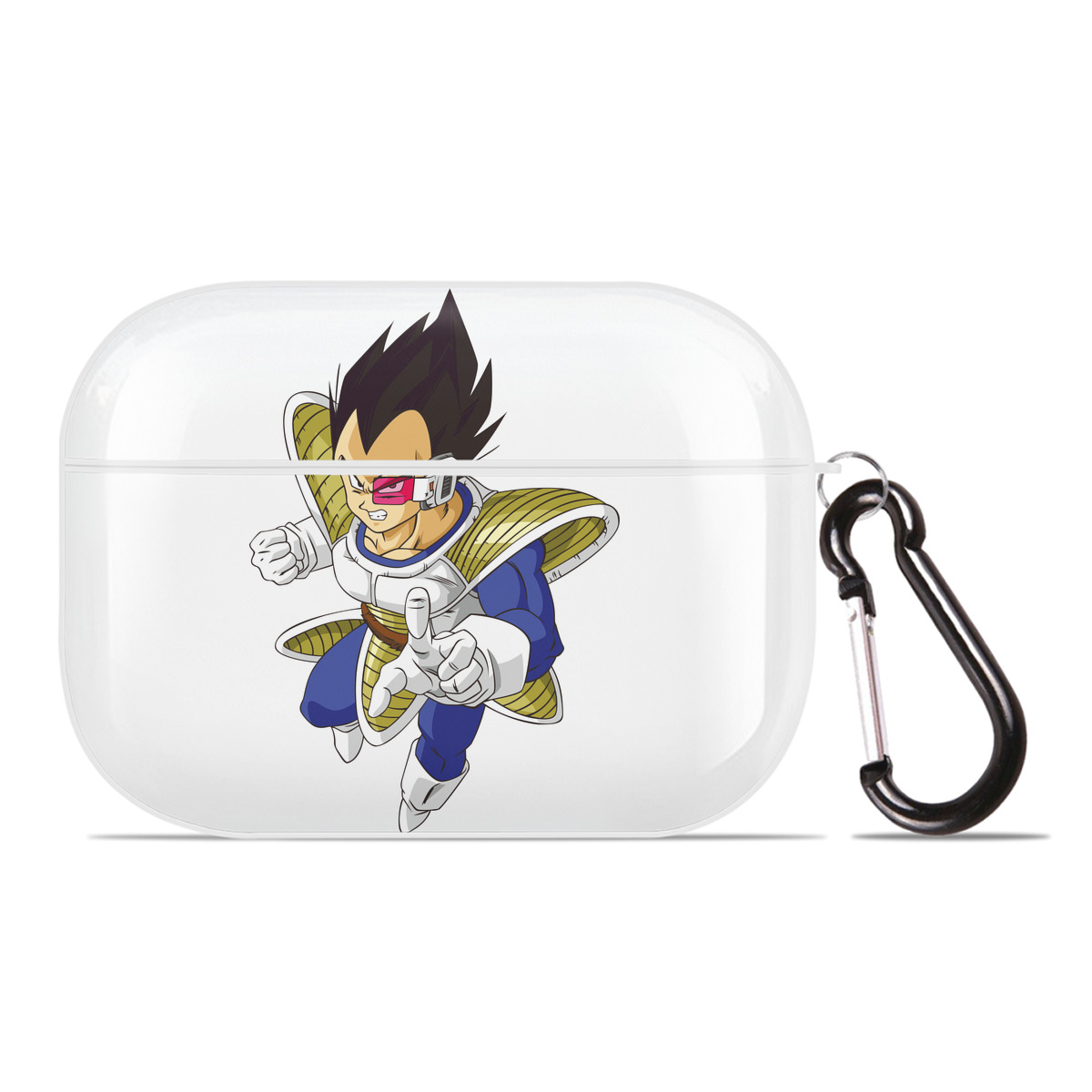 （画像用） ドラゴンボール ベジータ四世（Bejīta Yonsei）DRAGON BALL Vegeta IV 【AirPods Pro用】ハードシェル保護ケース 耐衝撃・防指紋・カラビナ付き商品仕様