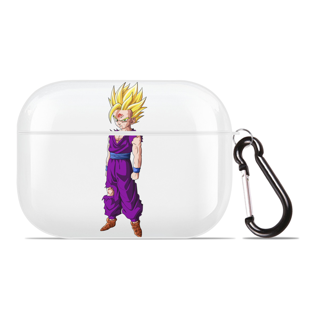 （画像用） ドラゴンボール 孫 悟飯（そんごはん）DRAGON BALL Son Gohan 【AirPods Pro用】ハードシェル保護ケース 耐衝撃・防指紋・カラビナ付き商品仕様