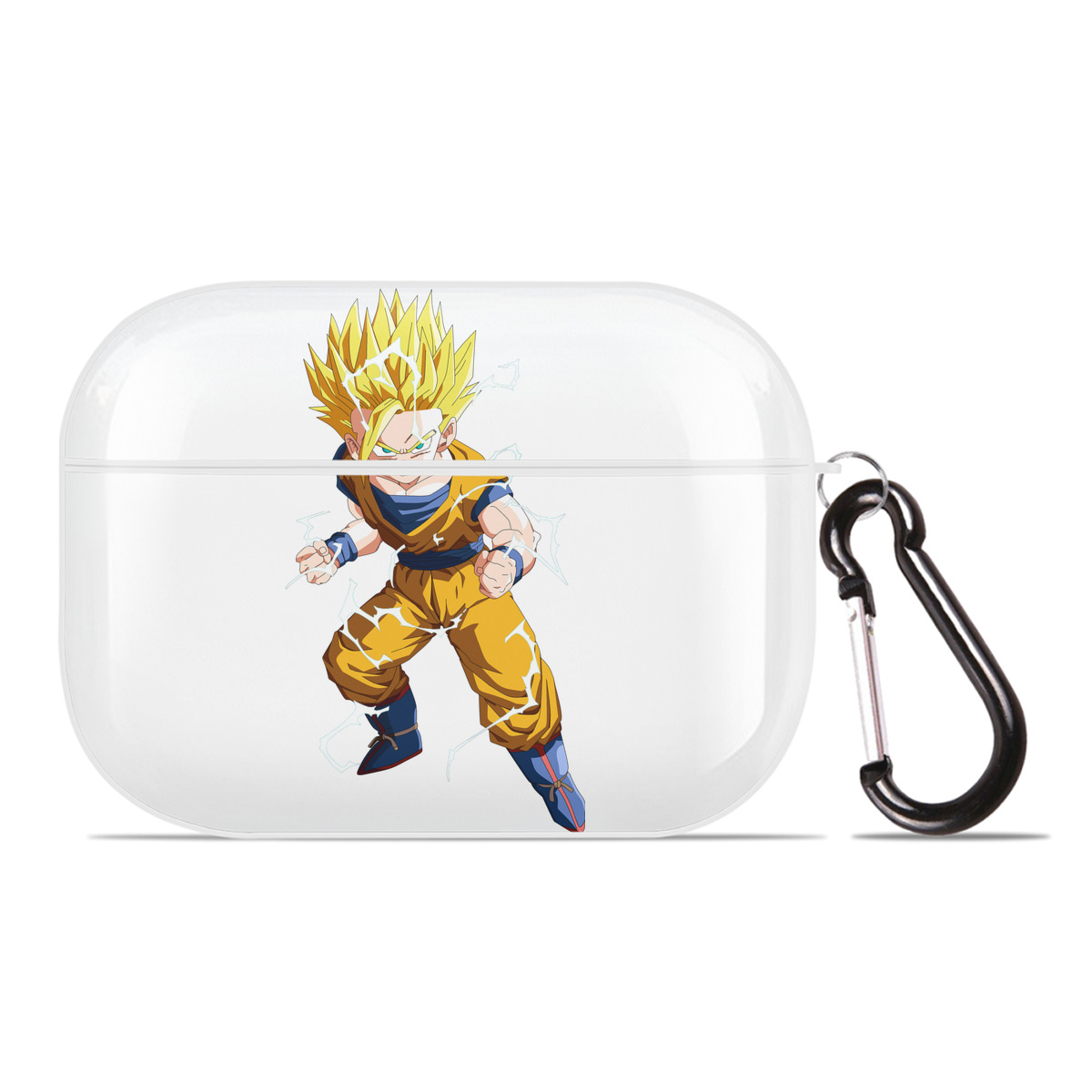 （画像用） ドラゴンボール 孫 悟飯（そんごはん）DRAGON BALL Son Gohan 【AirPods Pro用】ハードシェル保護ケース 耐衝撃・防指紋・カラビナ付き商品仕様