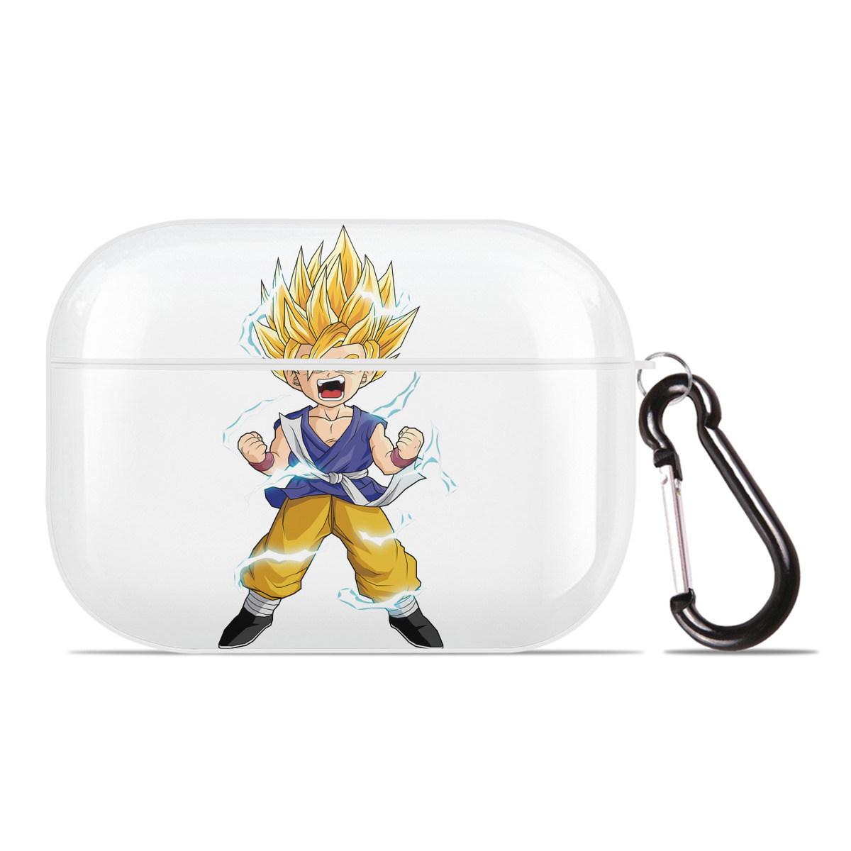 （画像用） ドラゴンボール 孫 悟飯（そんごはん）DRAGON BALL Son Gohan 【AirPods Pro用】ハードシェル保護ケース 耐衝撃・防指紋・カラビナ付き商品仕様