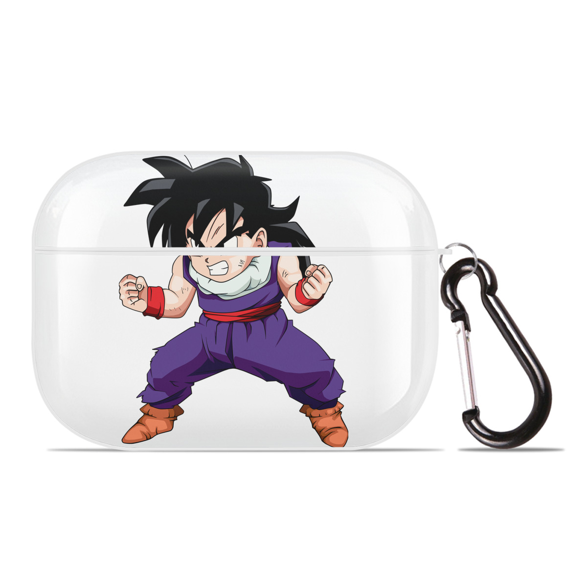 （画像用） ドラゴンボール 孫 悟飯（そんごはん）DRAGON BALL Son Gohan 【AirPods Pro用】ハードシェル保護ケース 耐衝撃・防指紋・カラビナ付き商品仕様