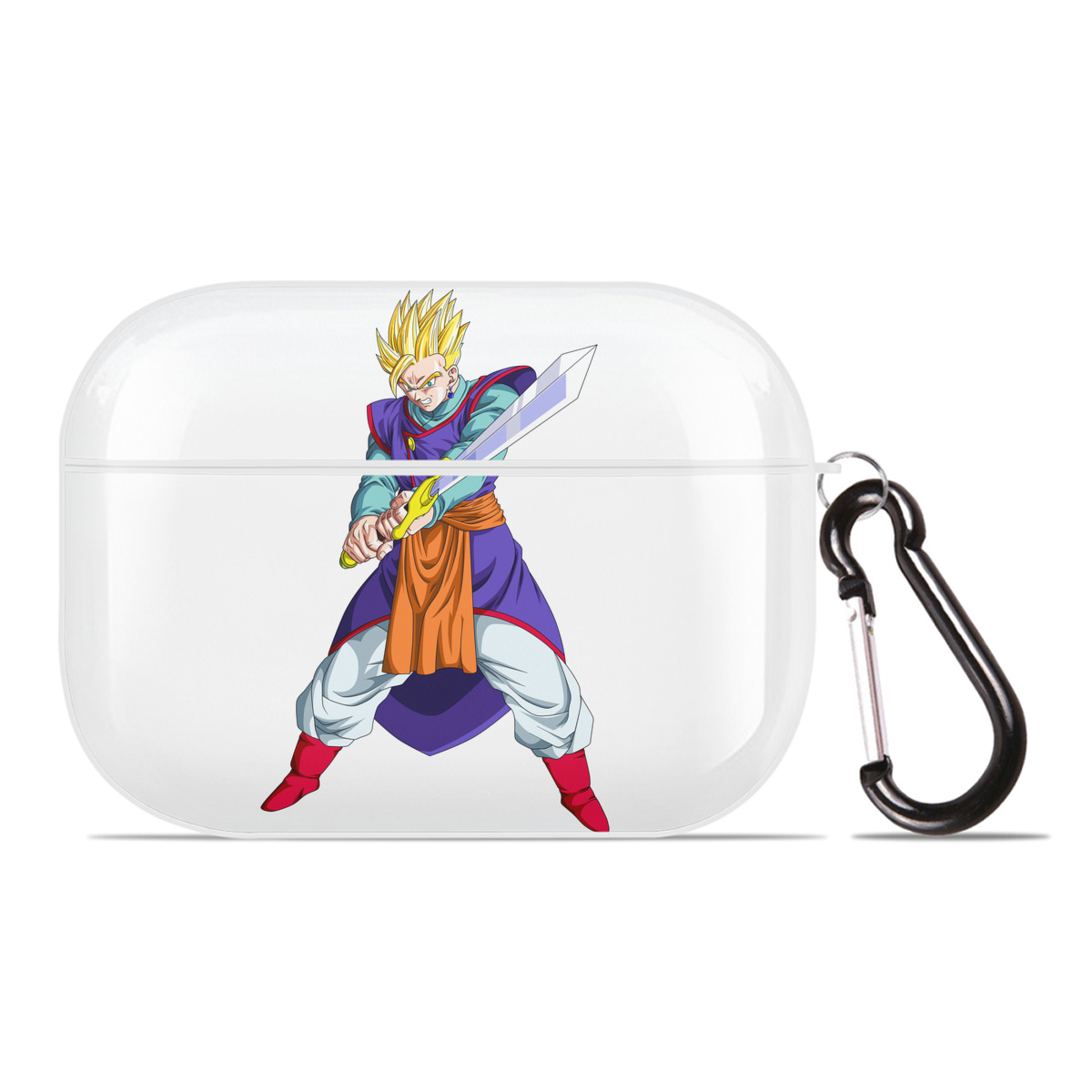（画像用） ドラゴンボール 孫 悟飯（そんごはん）DRAGON BALL Son Gohan 【AirPods Pro用】ハードシェル保護ケース 耐衝撃・防指紋・カラビナ付き商品仕様
