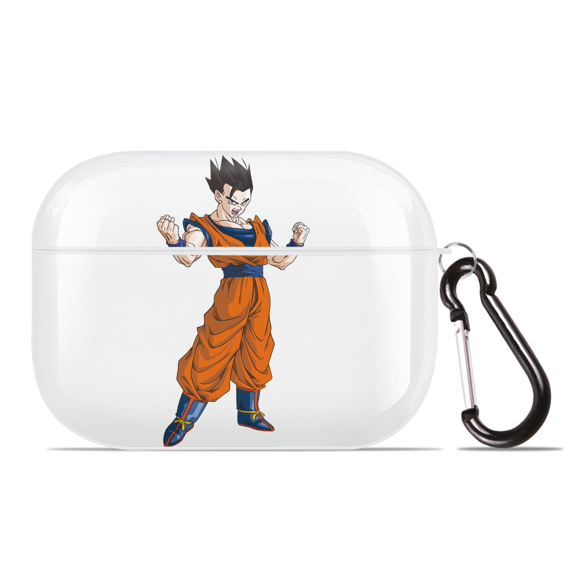（画像用） ドラゴンボール 孫 悟飯（そんごはん）DRAGON BALL Son Gohan 【AirPods Pro用】ハードシェル保護ケース 耐衝撃・防指紋・カラビナ付き商品仕様