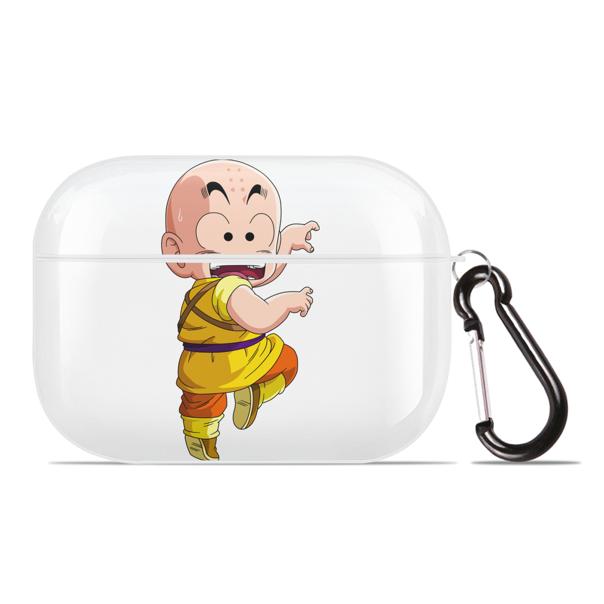 （画像用） ドラゴンボール クリリン DRAGON BALL krillin 【AirPods Pro用】ハードシェル保護ケース 耐衝撃・防指紋・カラビナ付き商品仕様