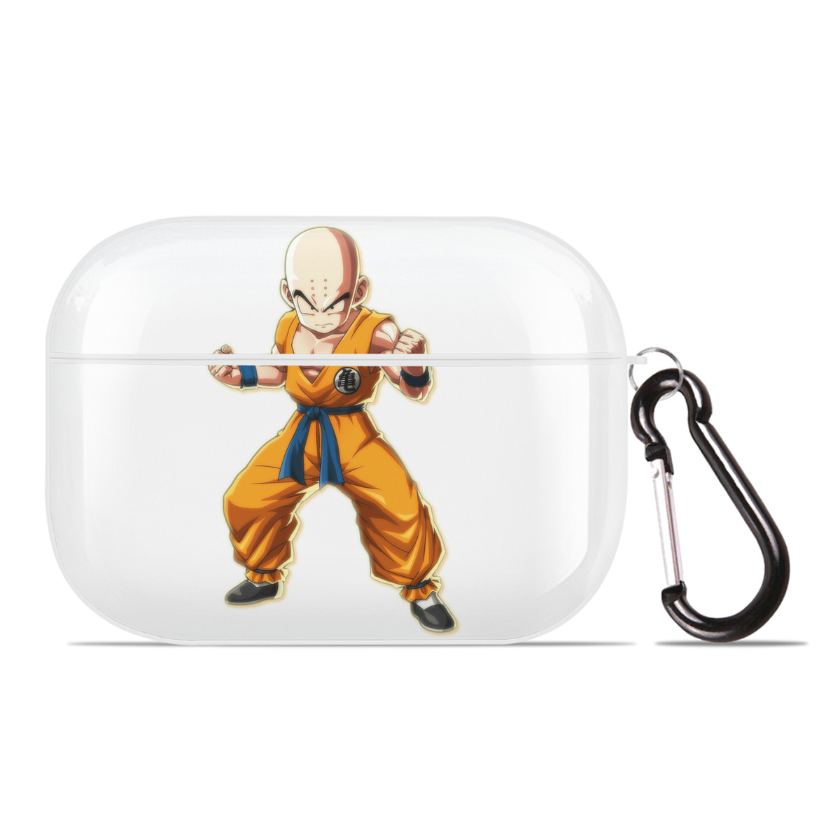 （画像用） ドラゴンボール クリリン DRAGON BALL krillin 【AirPods Pro用】ハードシェル保護ケース 耐衝撃・防指紋・カラビナ付き商品仕様