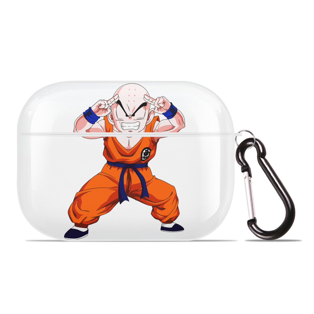 （画像用） ドラゴンボール クリリン DRAGON BALL krillin 【AirPods Pro用】ハードシェル保護ケース 耐衝撃・防指紋・カラビナ付き商品仕様