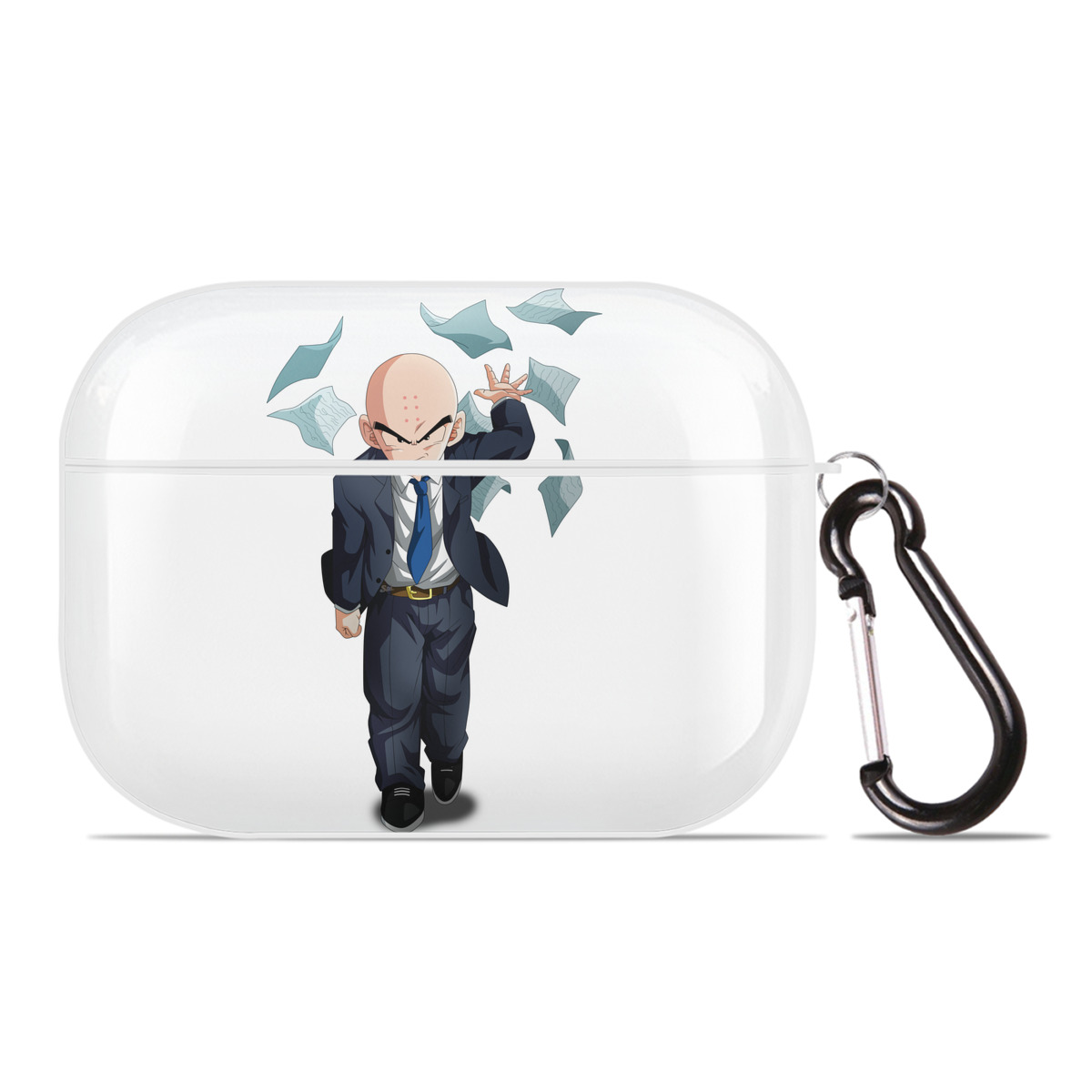 （画像用） ドラゴンボール クリリン DRAGON BALL krillin 【AirPods Pro用】ハードシェル保護ケース 耐衝撃・防指紋・カラビナ付き商品仕様
