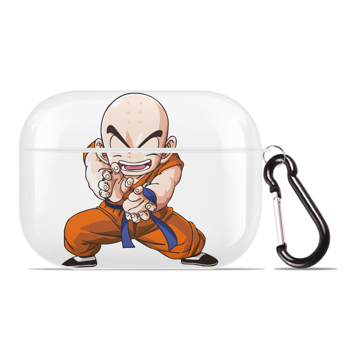 （画像用） ドラゴンボール クリリン DRAGON BALL krillin 【AirPods Pro用】ハードシェル保護ケース 耐衝撃・防指紋・カラビナ付き商品仕様