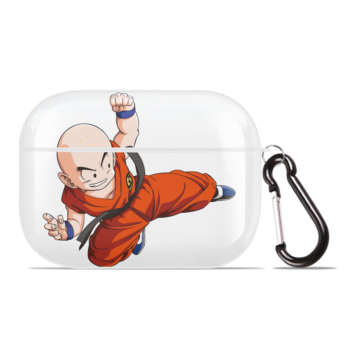 （画像用） ドラゴンボール クリリン DRAGON BALL krillin 【AirPods Pro用】ハードシェル保護ケース 耐衝撃・防指紋・カラビナ付き商品仕様