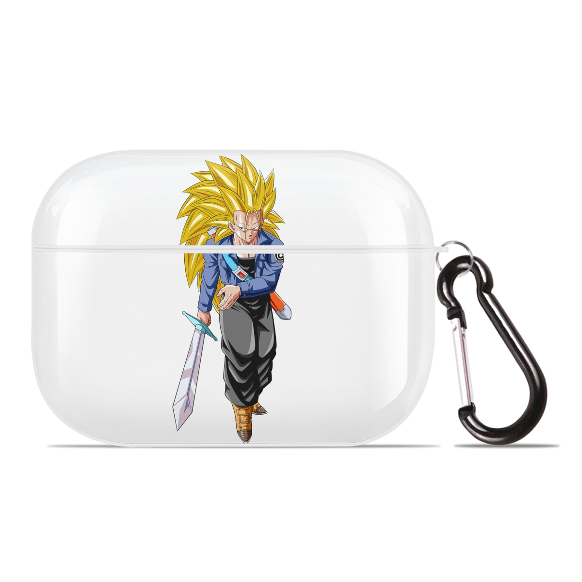 （画像用） ドラゴンボール トランクス（Torankusu）DRAGON BALL Trunks 【AirPods Pro用】ハードシェル保護ケース 耐衝撃・防指紋・カラビナ付き商品仕様