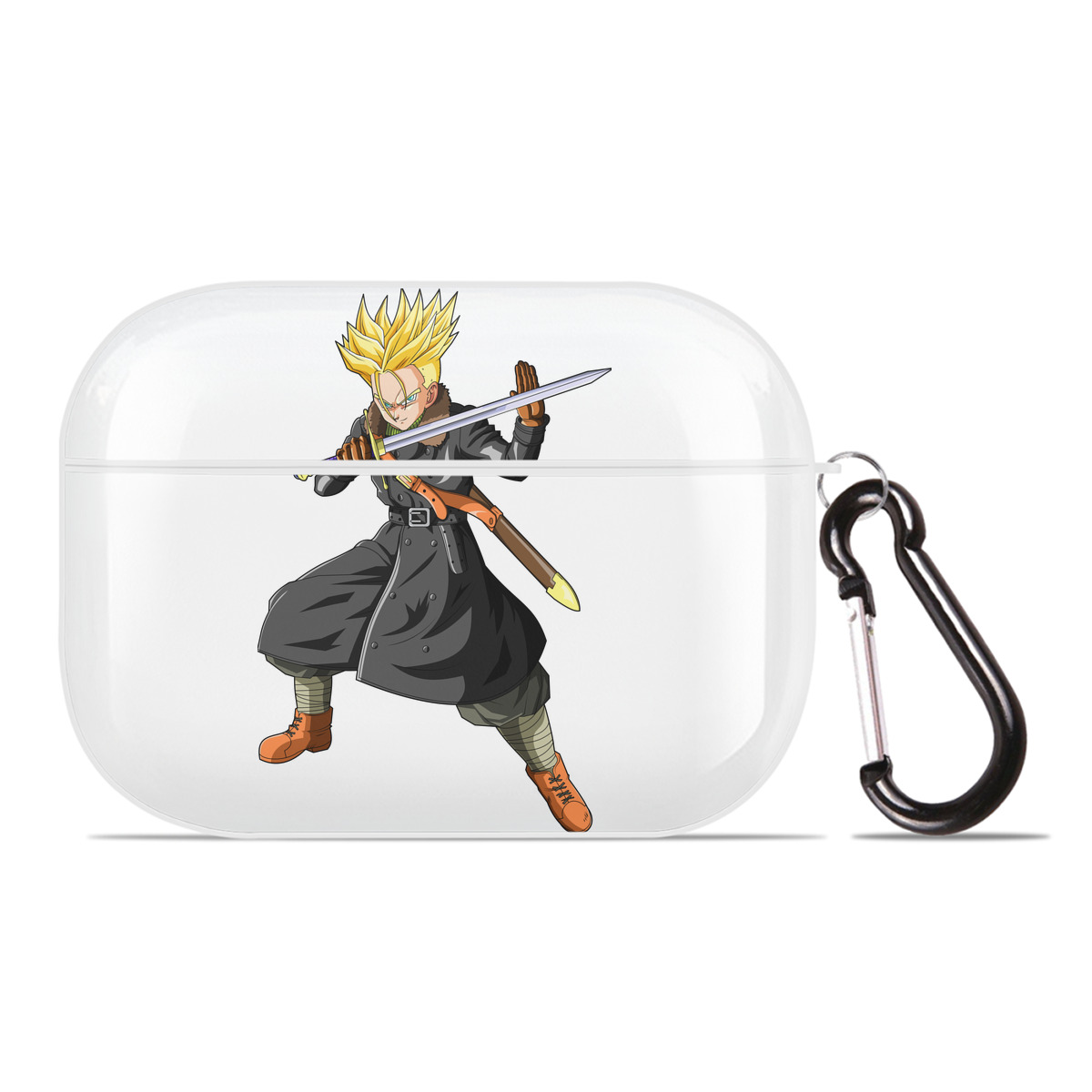 （画像用） ドラゴンボール トランクス（Torankusu）DRAGON BALL Trunks 【AirPods Pro用】ハードシェル保護ケース 耐衝撃・防指紋・カラビナ付き商品仕様