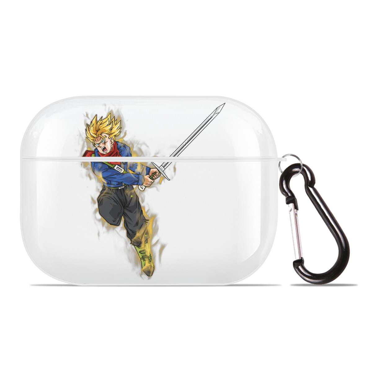 （画像用） ドラゴンボール トランクス（Torankusu）DRAGON BALL Trunks 【AirPods Pro用】ハードシェル保護ケース 耐衝撃・防指紋・カラビナ付き商品仕様