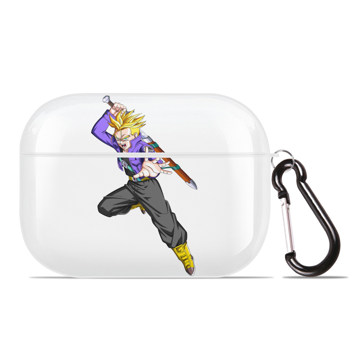 （画像用） ドラゴンボール トランクス（Torankusu）DRAGON BALL Trunks 【AirPods Pro用】ハードシェル保護ケース 耐衝撃・防指紋・カラビナ付き商品仕様
