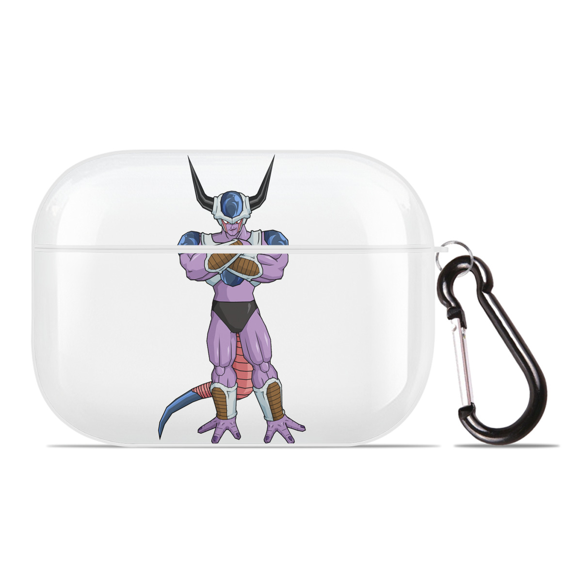 （画像用） ドラゴンボール フリーザ DRAGON BALL Frieza 【AirPods Pro用】ハードシェル保護ケース 耐衝撃・防指紋・カラビナ付き商品仕様