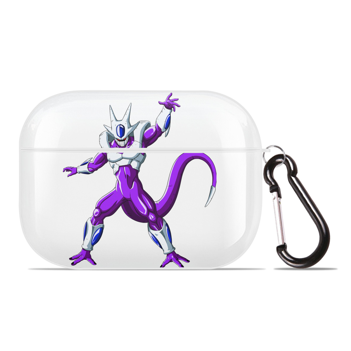（画像用） ドラゴンボール クウラ DRAGON BALL Cooler Coora 【AirPods Pro用】ハードシェル保護ケース 耐衝撃・防指紋・カラビナ付き商品仕様