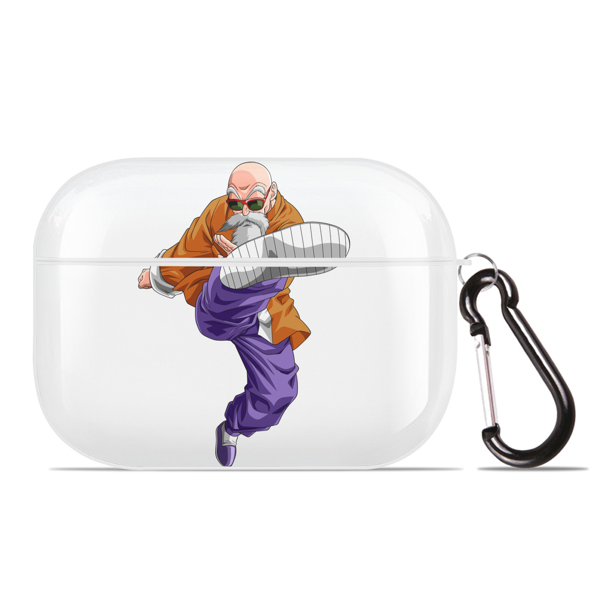 （画像用） ドラゴンボール 亀仙人（かめせんにん） DRAGON BALL Master Roshi Kame Sennin 【AirPods Pro用】ハードシェル保護ケース 耐衝撃・防指紋・カラビナ付き商品仕様
