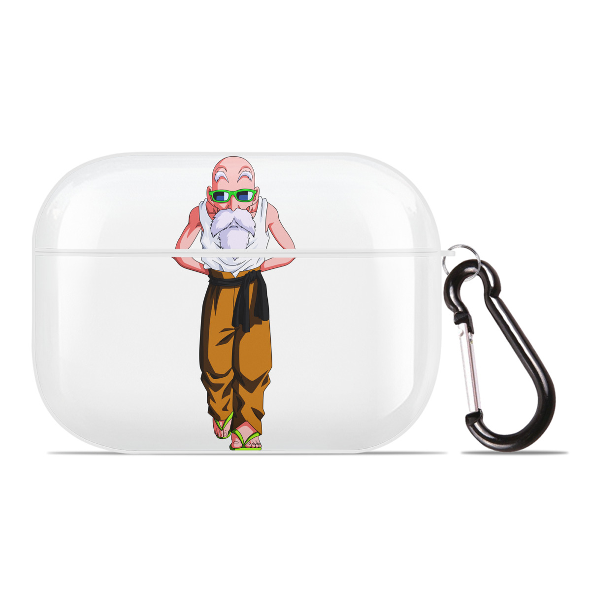 （画像用） ドラゴンボール 亀仙人（かめせんにん） DRAGON BALL Master Roshi Kame Sennin 【AirPods Pro用】ハードシェル保護ケース 耐衝撃・防指紋・カラビナ付き商品仕様