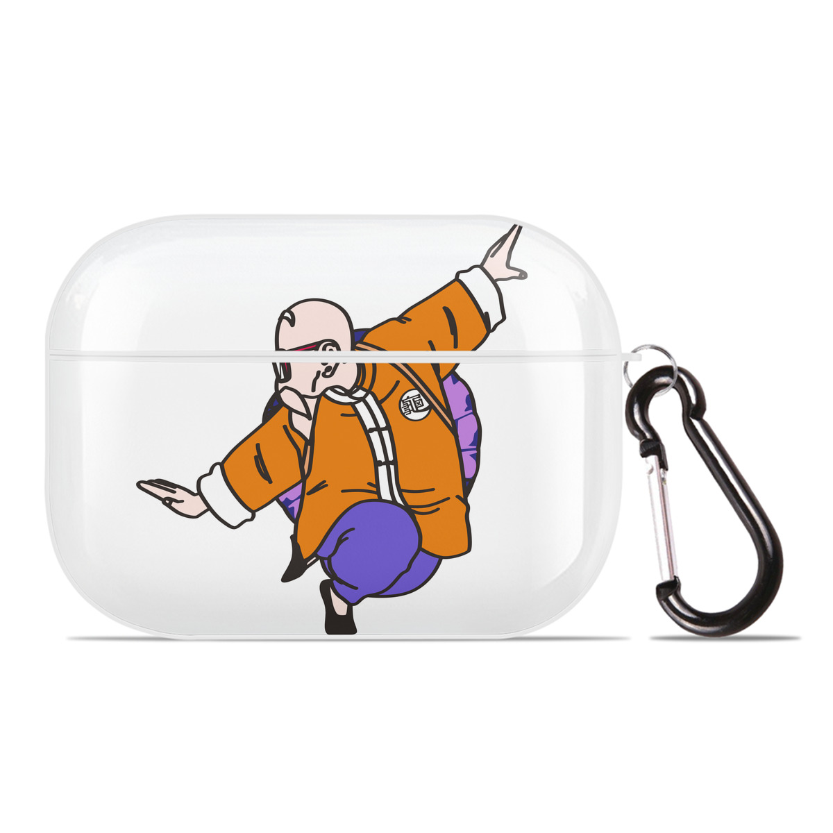 （画像用） ドラゴンボール 亀仙人（かめせんにん） DRAGON BALL Master Roshi Kame Sennin 【AirPods Pro用】ハードシェル保護ケース 耐衝撃・防指紋・カラビナ付き商品仕様