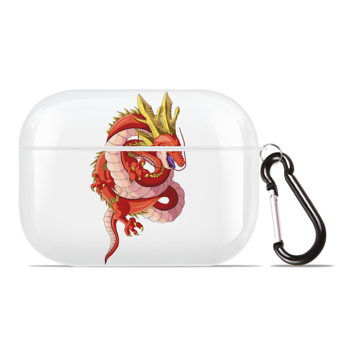 （画像用） ドラゴンボール 神龍 シェンロン DRAGON BALL Shenron 【AirPods Pro用】ハードシェル保護ケース 耐衝撃・防指紋・カラビナ付き商品仕様