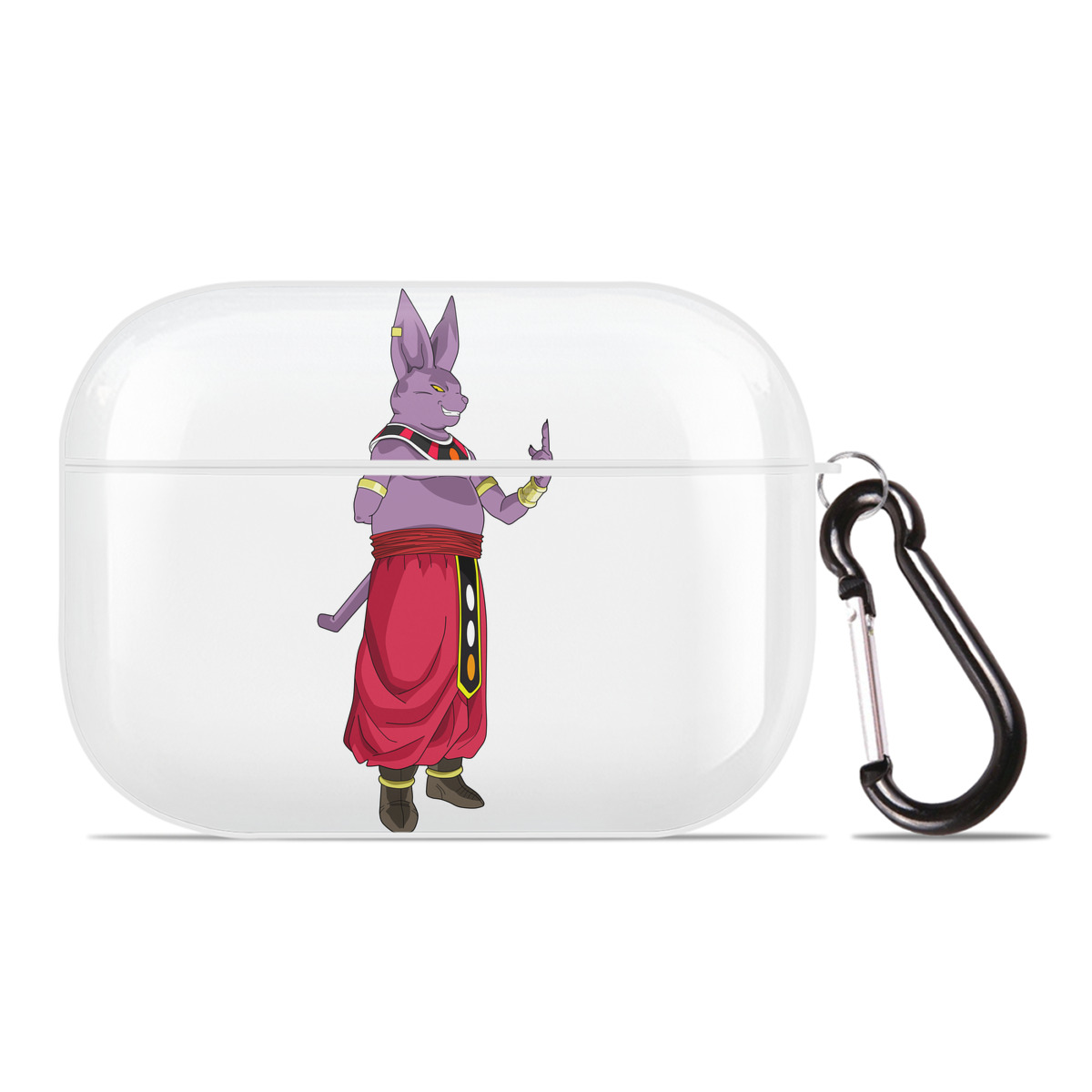（画像用） ドラゴンボール シャンパ DRAGON BALL Champa 【AirPods Pro用】ハードシェル保護ケース 耐衝撃・防指紋・カラビナ付き商品仕様