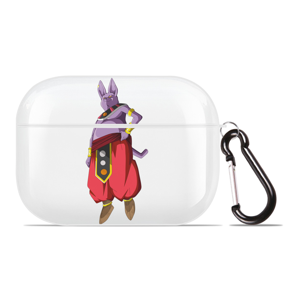 （画像用） ドラゴンボール シャンパ DRAGON BALL Champa 【AirPods Pro用】ハードシェル保護ケース 耐衝撃・防指紋・カラビナ付き商品仕様