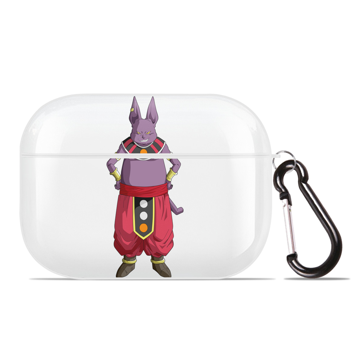 （画像用） ドラゴンボール シャンパ DRAGON BALL Champa 【AirPods Pro用】ハードシェル保護ケース 耐衝撃・防指紋・カラビナ付き商品仕様