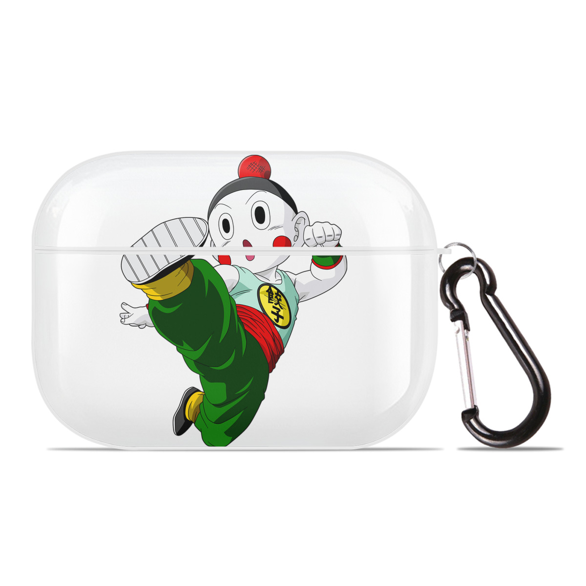 （画像用） ドラゴンボール 餃子（チャオズ）DRAGON BALL Chaoz 【AirPods Pro用】ハードシェル保護ケース 耐衝撃・防指紋・カラビナ付き商品仕様