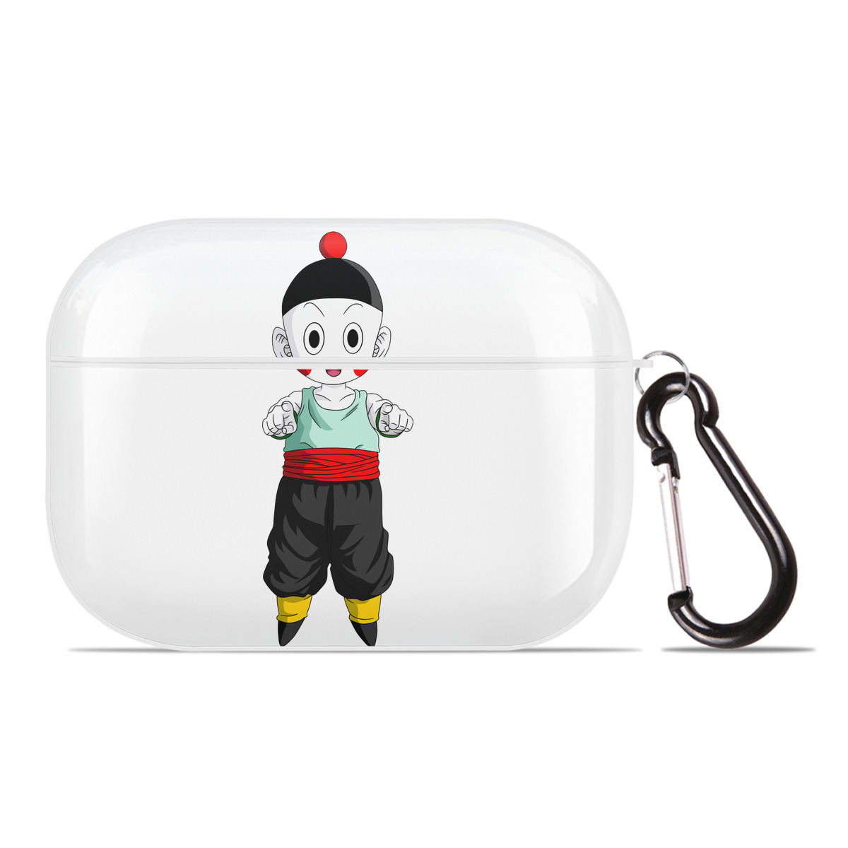 （画像用） ドラゴンボール 餃子（チャオズ）DRAGON BALL Chaoz 【AirPods Pro用】ハードシェル保護ケース 耐衝撃・防指紋・カラビナ付き商品仕様