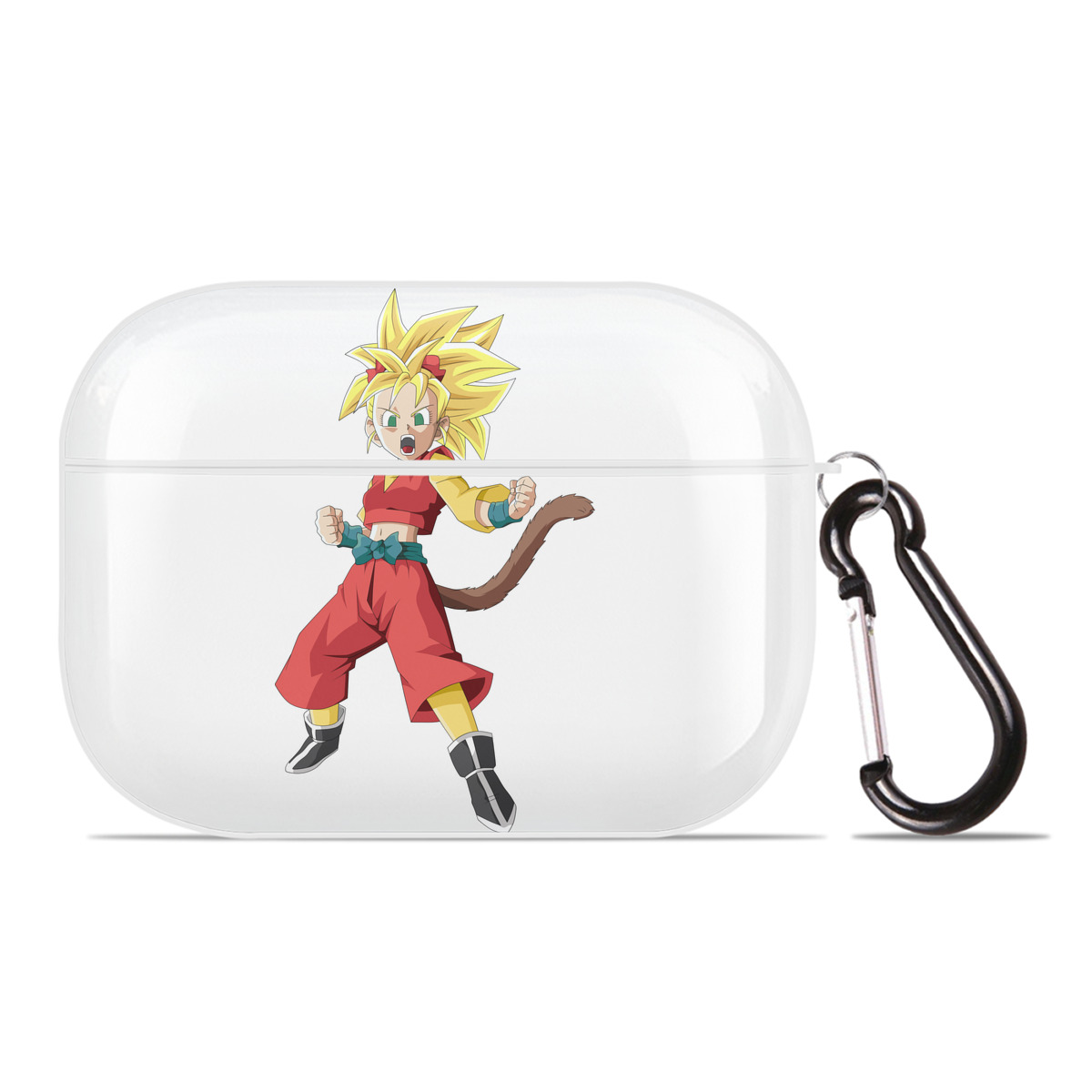 （画像用） ドラゴンボール カリフラ DRAGON BALL Caulifla 【AirPods Pro用】ハードシェル保護ケース 耐衝撃・防指紋・カラビナ付き商品仕様
