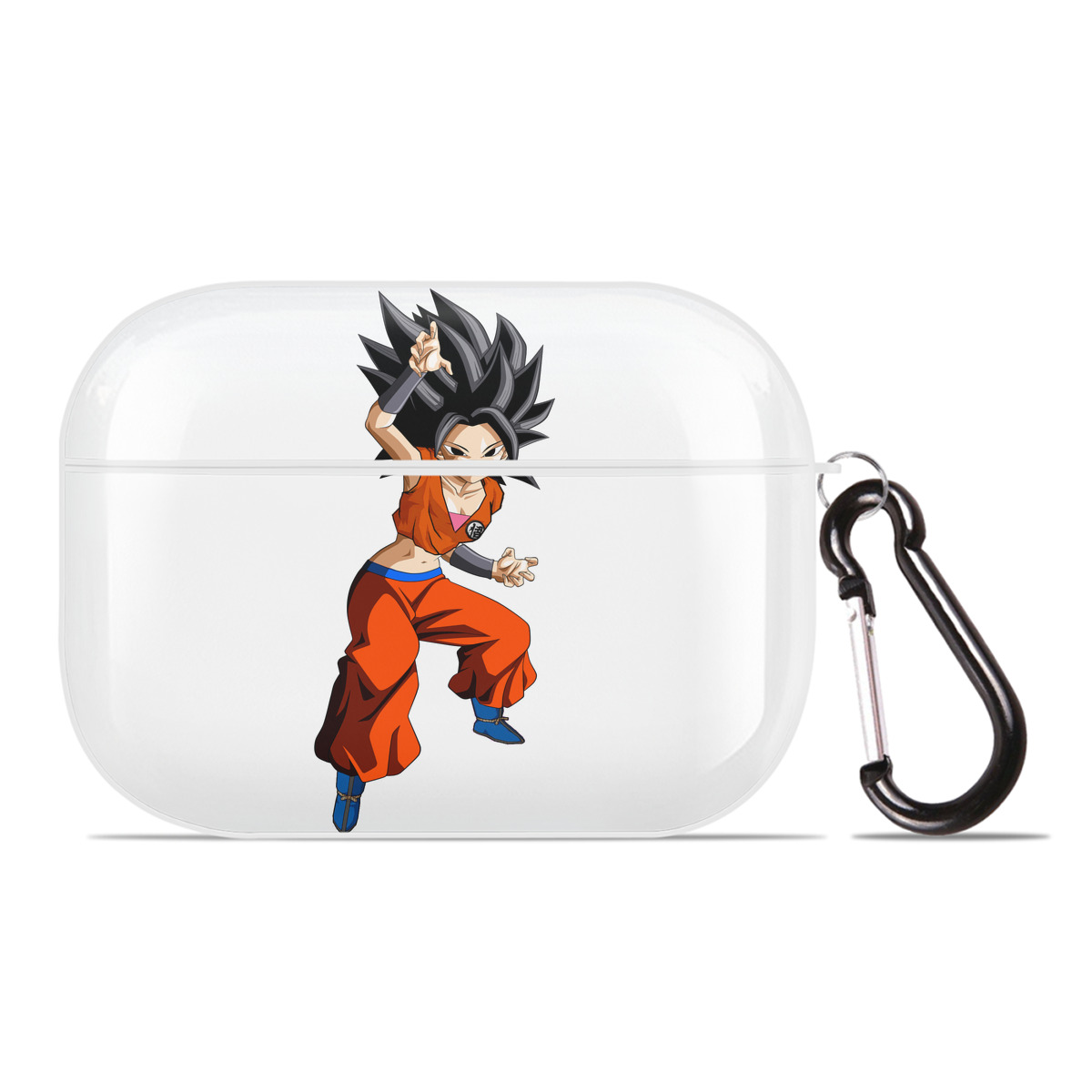 （画像用） ドラゴンボール カリフラ DRAGON BALL Caulifla 【AirPods Pro用】ハードシェル保護ケース 耐衝撃・防指紋・カラビナ付き商品仕様
