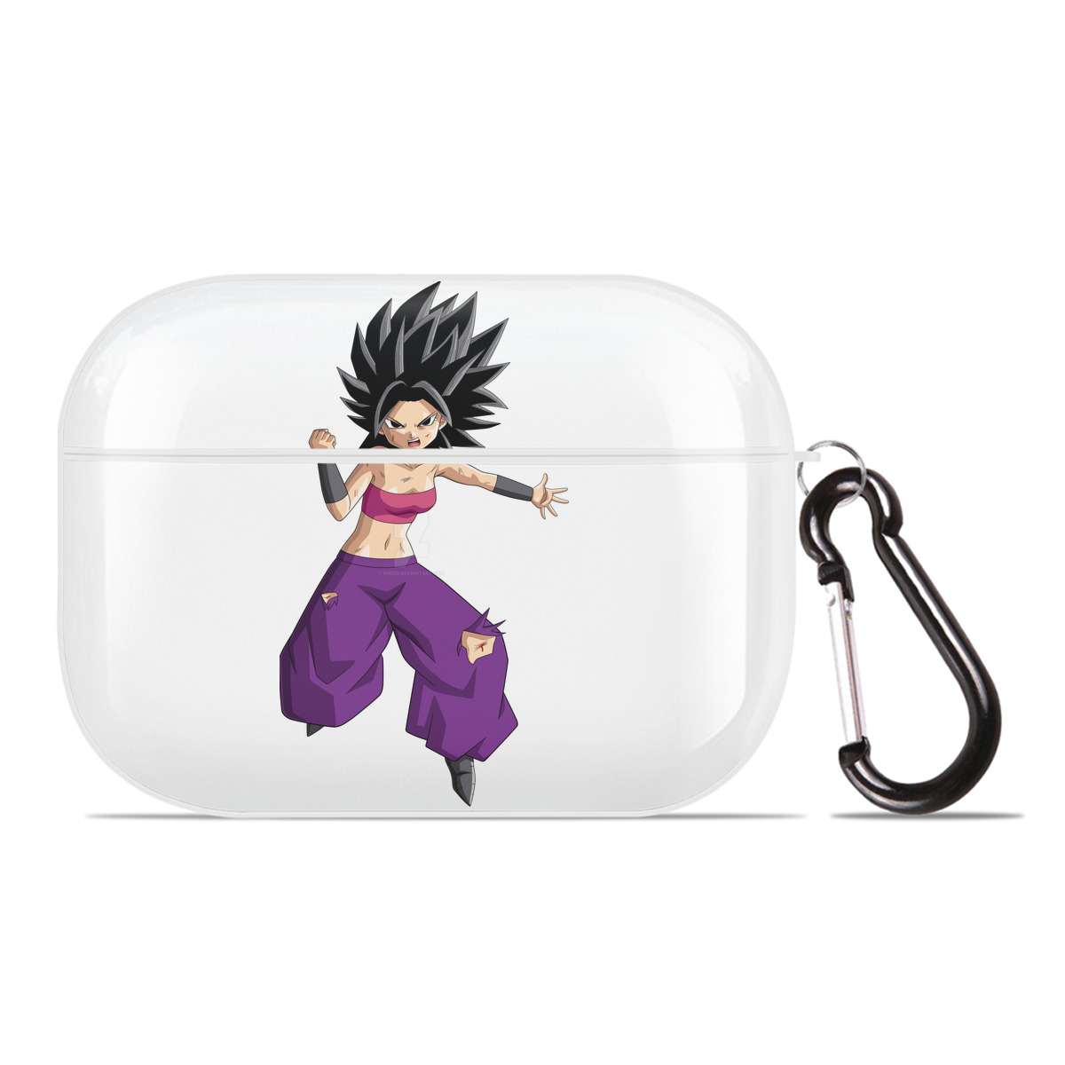 （画像用） ドラゴンボール カリフラ DRAGON BALL Caulifla 【AirPods Pro用】ハードシェル保護ケース 耐衝撃・防指紋・カラビナ付き商品仕様