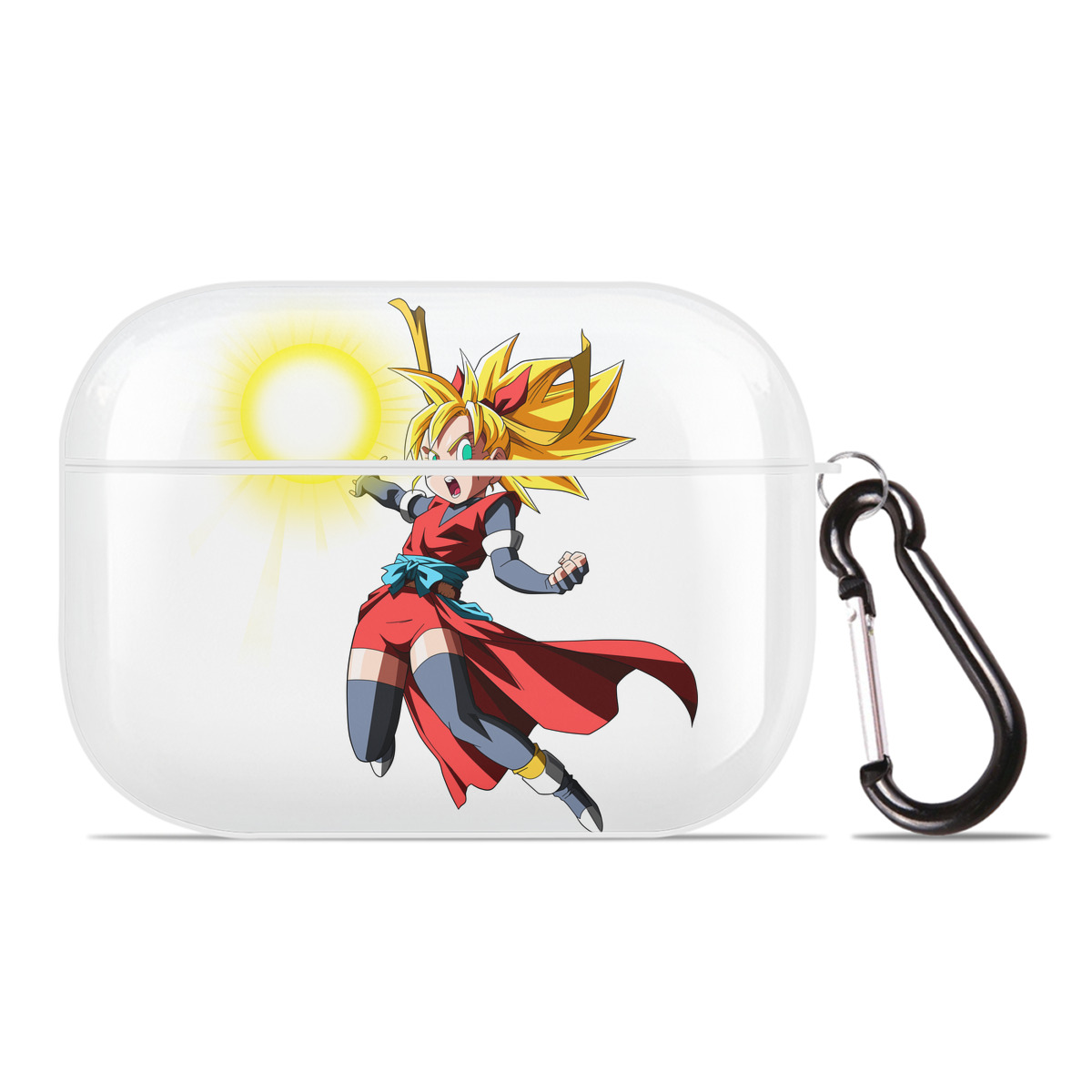 （画像用） ドラゴンボール カリフラ DRAGON BALL Caulifla 【AirPods Pro用】ハードシェル保護ケース 耐衝撃・防指紋・カラビナ付き商品仕様