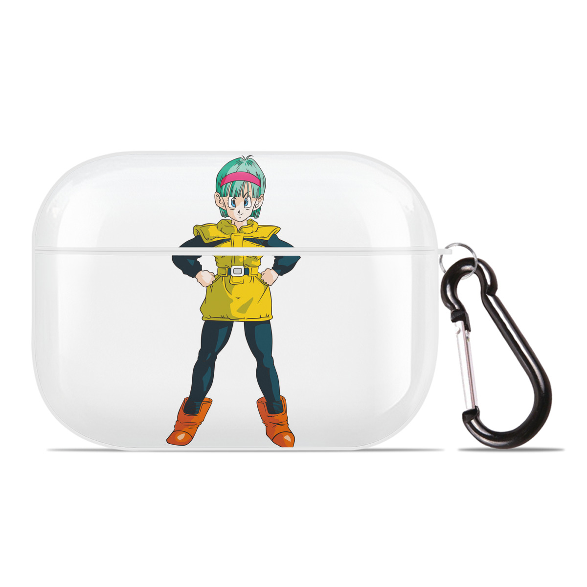 （画像用） ドラゴンボール ブルマ DRAGON BALL Bulma 【AirPods Pro用】ハードシェル保護ケース 耐衝撃・防指紋・カラビナ付き商品仕様