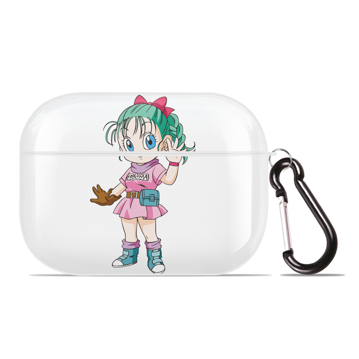 （画像用） ドラゴンボール ブルマ DRAGON BALL Bulma 【AirPods Pro用】ハードシェル保護ケース 耐衝撃・防指紋・カラビナ付き商品仕様