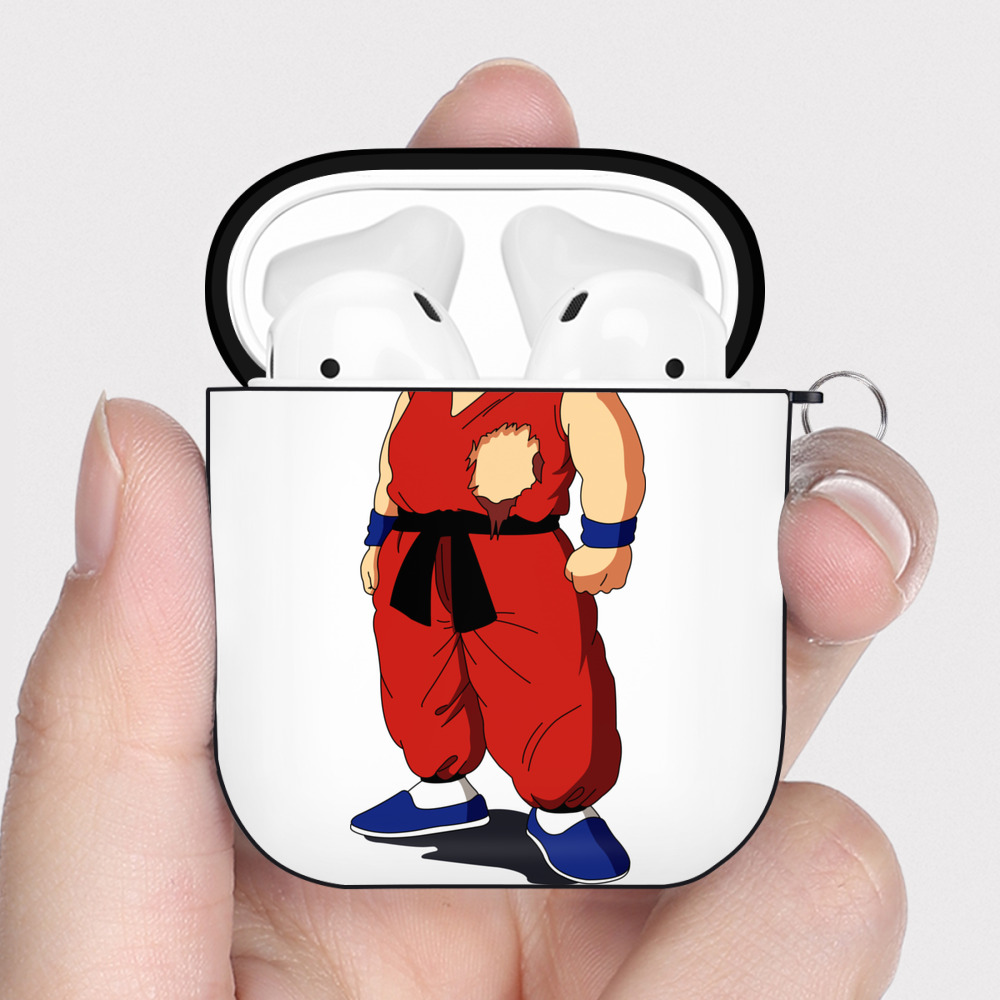 （画像用） ドラゴンボール 孫悟空（そん ごくう）Son Goku カカロット DRAGON BALL Kakarotto AirPods 第2世代保護ケース ハードシェル ブラック 耐衝撃・防指紋・カラビナ付き