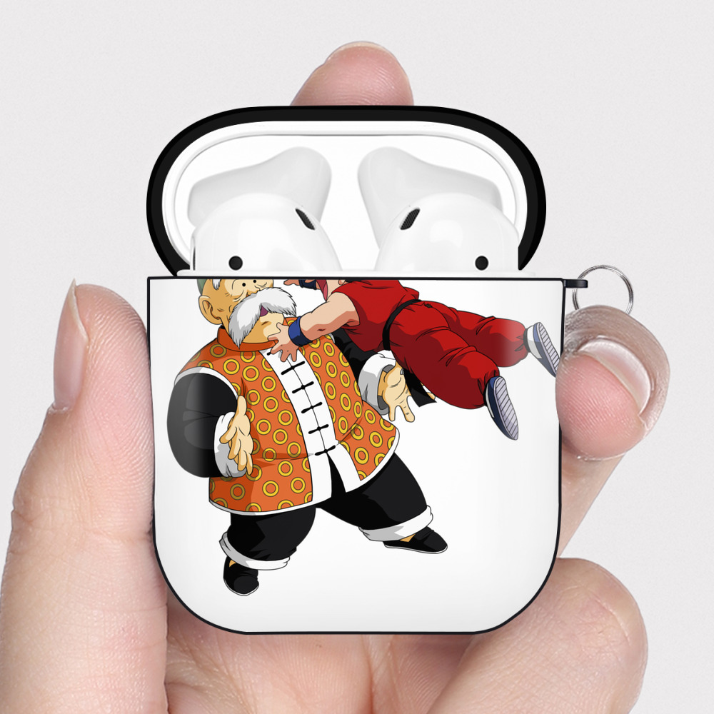 （画像用） ドラゴンボール 孫悟空（そん ごくう）Son Goku カカロット DRAGON BALL Kakarotto AirPods 第2世代保護ケース ハードシェル ブラック 耐衝撃・防指紋・カラビナ付き